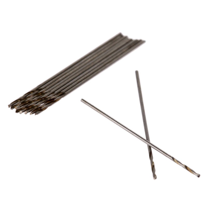 Mtsooning 10PCS 0.5mm Micro Straight Shank Twist Drill, Heat Resistant HSS Drill Bit, Tiny High Speed Bit for Plastic, Copper, Wood, Metal, Aluminum Alloy, Steel, Cast Iron - Image 2